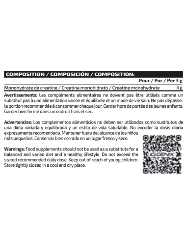 CREATINE MONOHYDRATED 300G