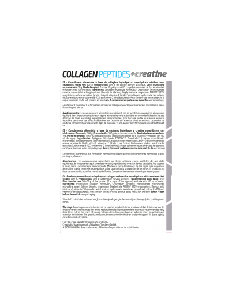 COLLAGEN PEPTIDES + CREATINE