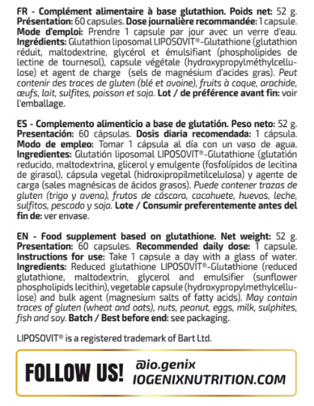 Reduced Glutation Liposomal