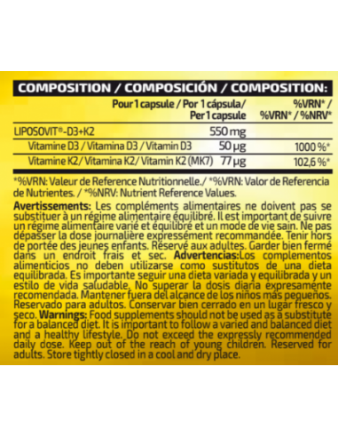 Vitamin D3+K2 Liposomal
