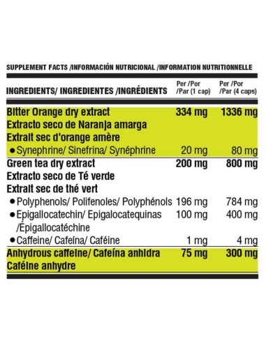 LIFE PRO EVIDENCED BURNER 720MG - 120 VEGANCAPS