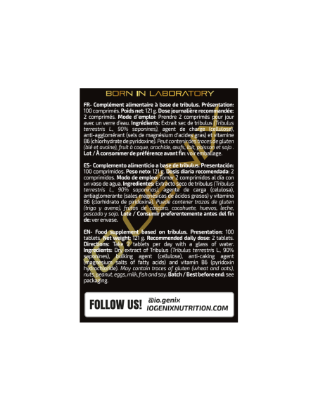 TRIBULUS 100 TABLETAS - IOGENIX MVP