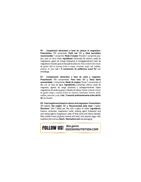 CA+MG 100 CAPS - IO.GENIX MVP