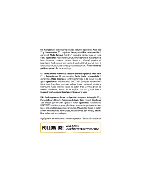 DIGESTIVE ENZYMES - IO.GENIX MVP