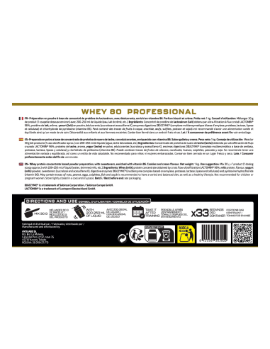 WHEY 80 PROFESSIONAL 1KG - MVP