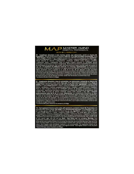 M.A.P Master Amino Essential Professional 418g - IO.Genix MVP