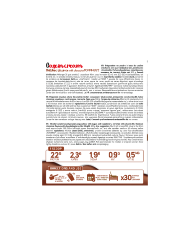 CASEIN CREAM (CON TOPPINGS) 900G