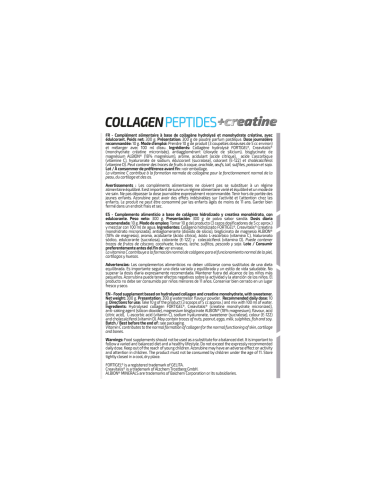 COLLAGEN PEPTIDES + CREATINE