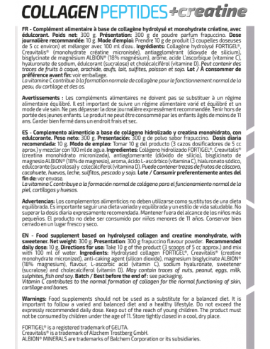 COLLAGEN PEPTIDES + CREATINE