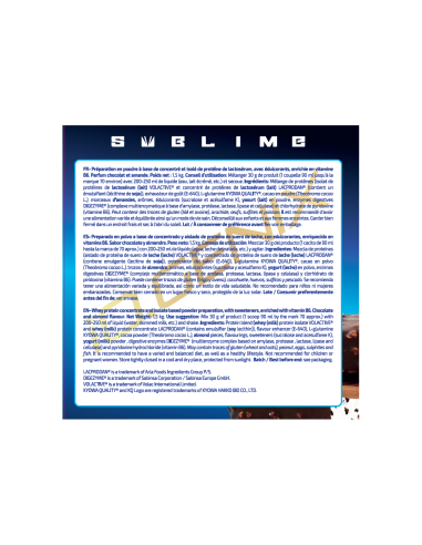 ISO WHEY SUBLIME 1,5KG